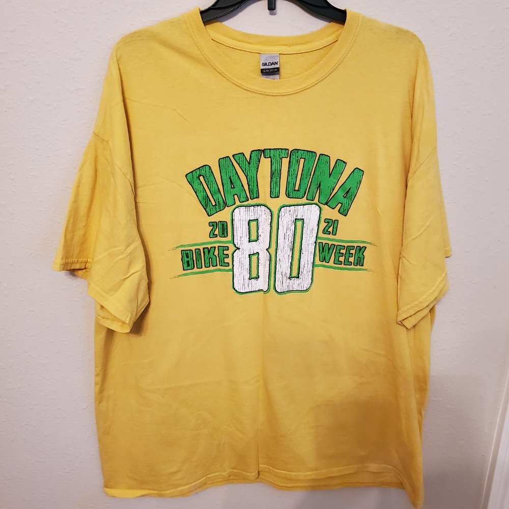 Daytona Beach 2021 80,  Bike Week. Short sleeve T-shirt 100% cotton. Size 2X. - Picture 2 of 11